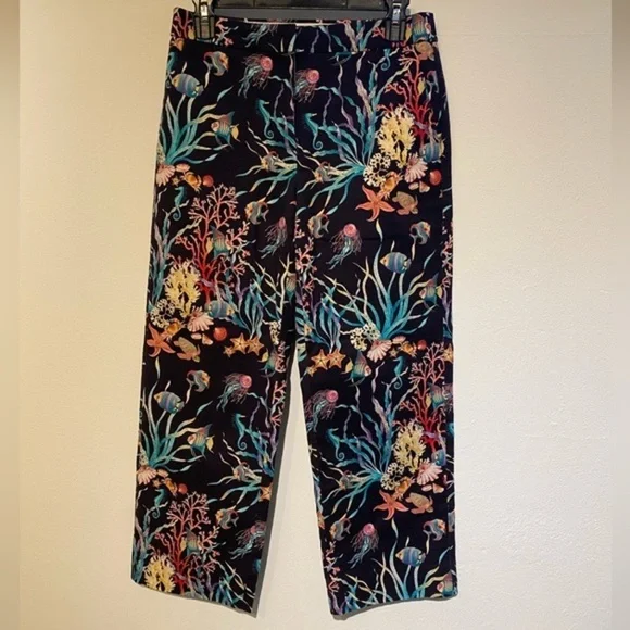 J Crew Ocean Print Pants - Picture 2 of 5